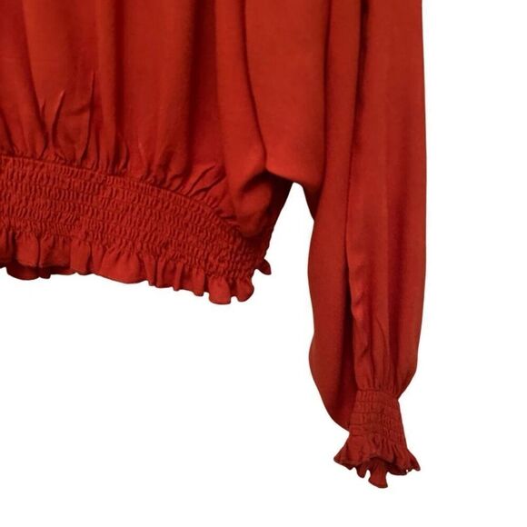 Mustard Seed burnt orange blouse - Picture 3 of 6